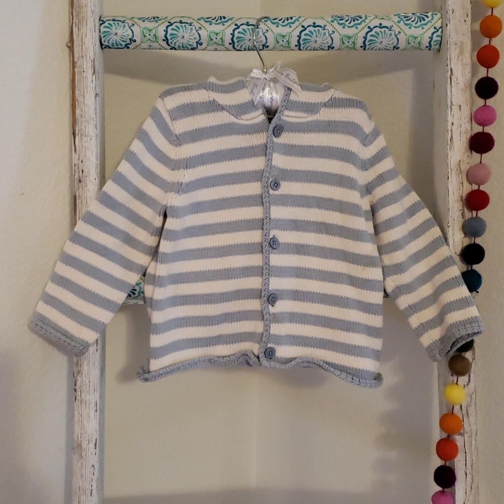 🧡Organic Cotton Striped Sweater